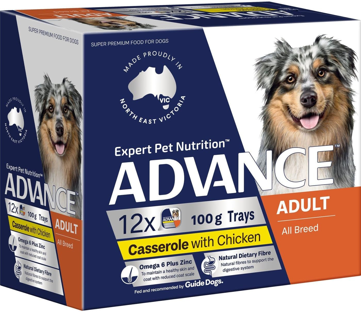 Advance Adult All Breed Casserole with Chicken Wet Dog Food 100 G (Pack of 12)