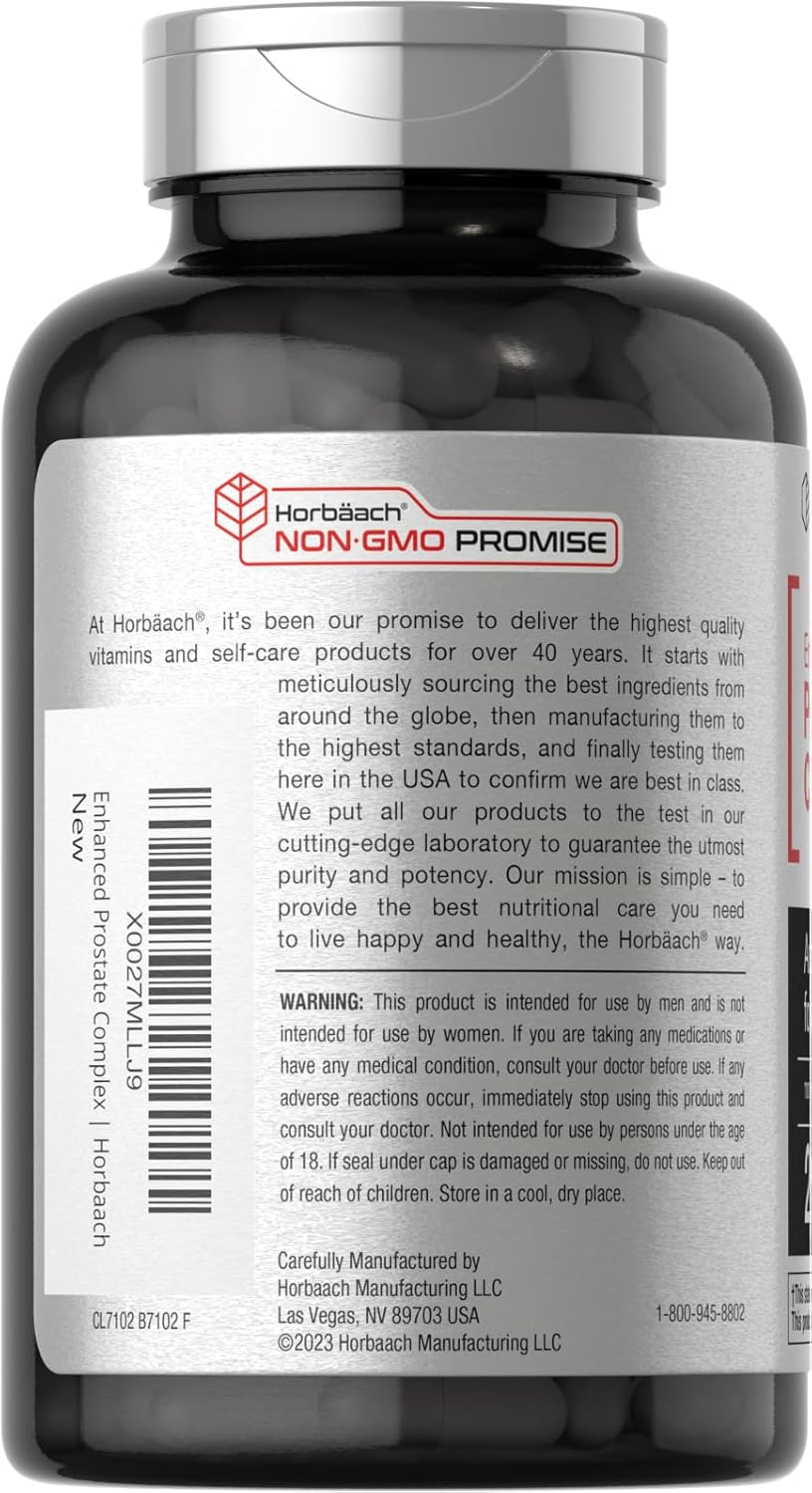 Prostaid 200 Capsules | Extra Strength Prostate Health Supplement for Men | Non-Gmo, Gluten Free | Herbal Complex for Max Support | by Horbaach image number 3