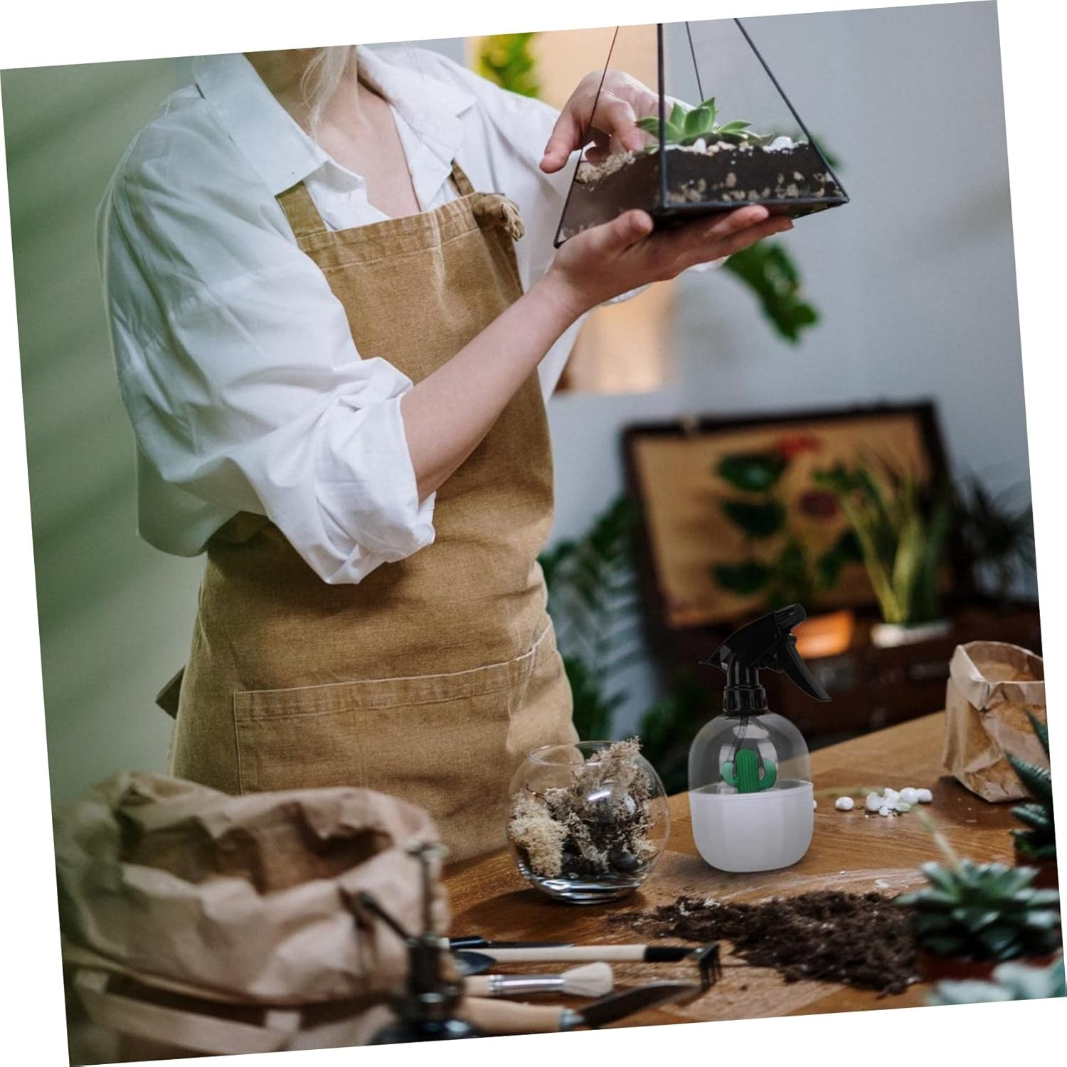 Watering Can Tool Indoor Plants Watering Sprayer Weed Sprayer Gardening Spray Bottle image number 1