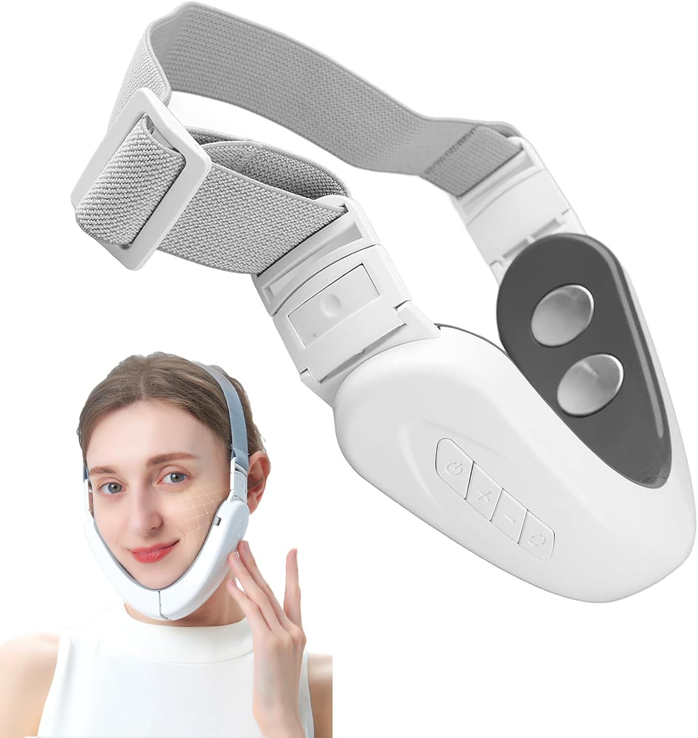 Electric V Face Machine, Double Chin Reducer with 6 Modes Shaping Massager, Facial Slimming Anti-Wrinkle Massager to Lighten Face Lines
