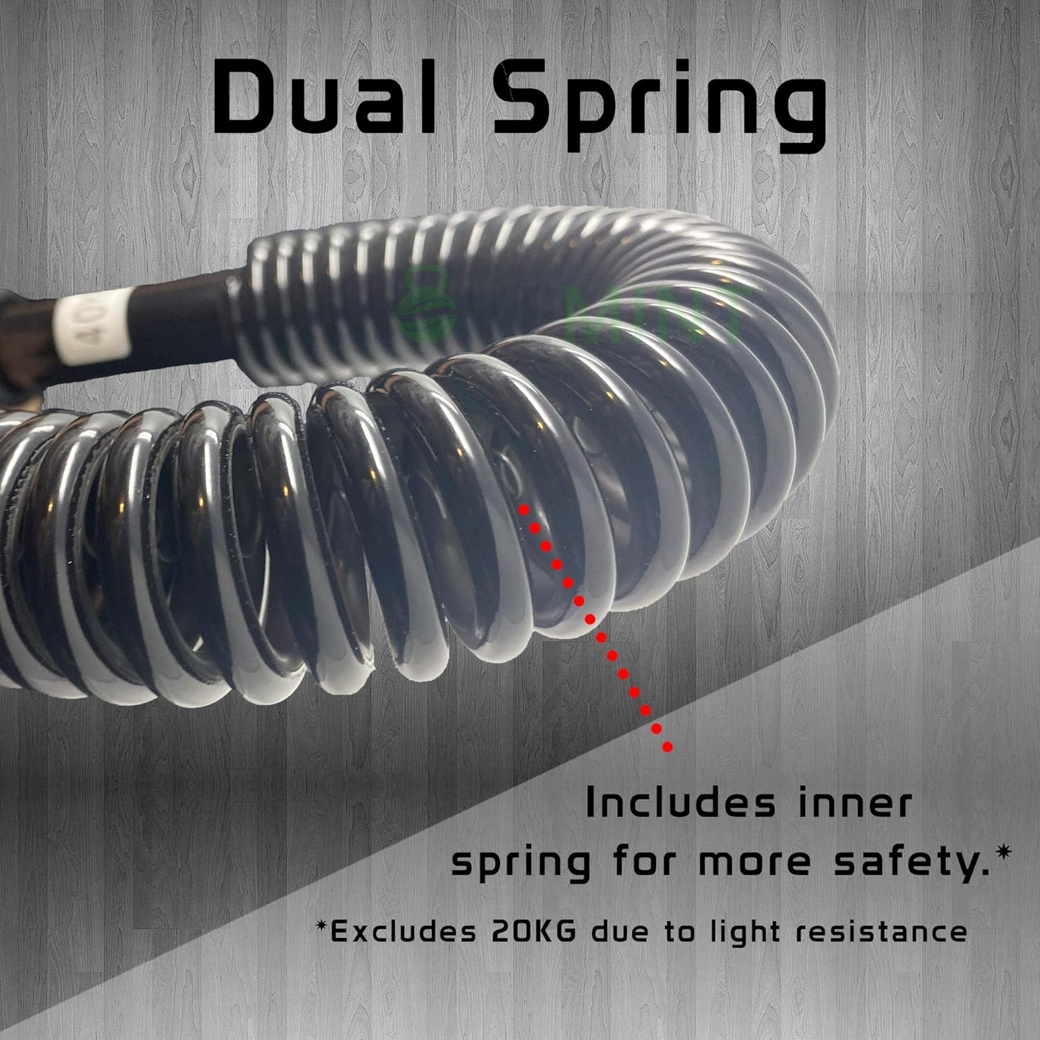 MOVEMINT Power Twister Chest Resistance Spring Bar Exerciser (20KG to 100KG Options) image number 1