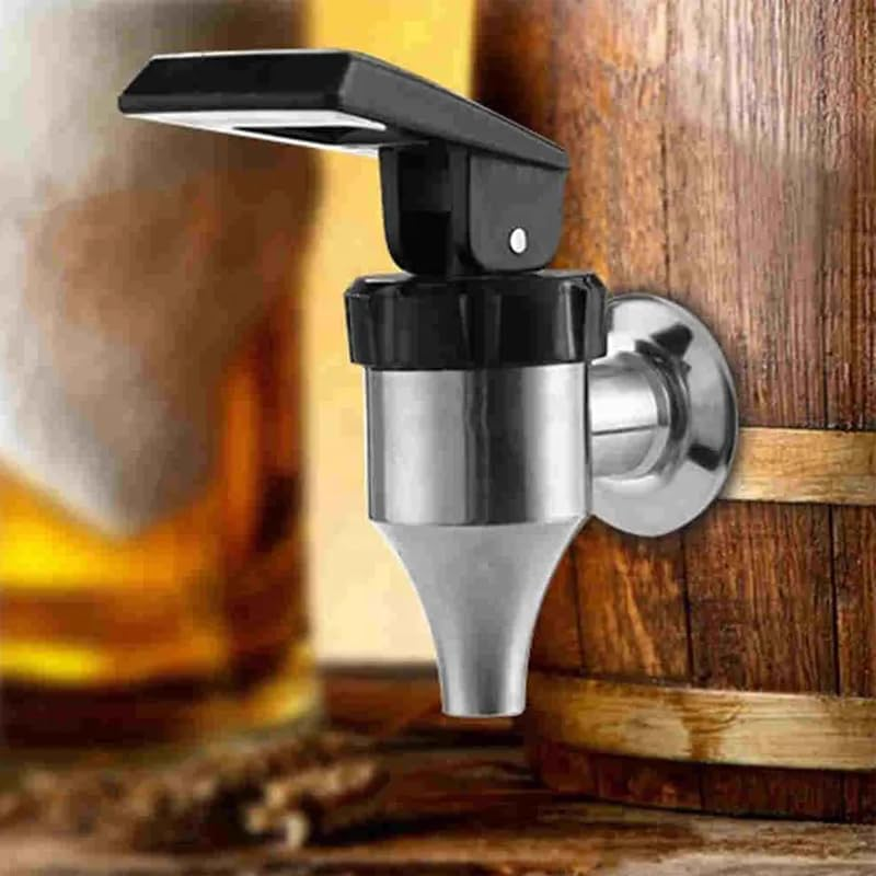 304 Stainless Steel Beverage Dispenser Spigot, Bar Spigot Faucet Tap for Water, Wine, and Drinks - Fits 16Mm Openings image number 5