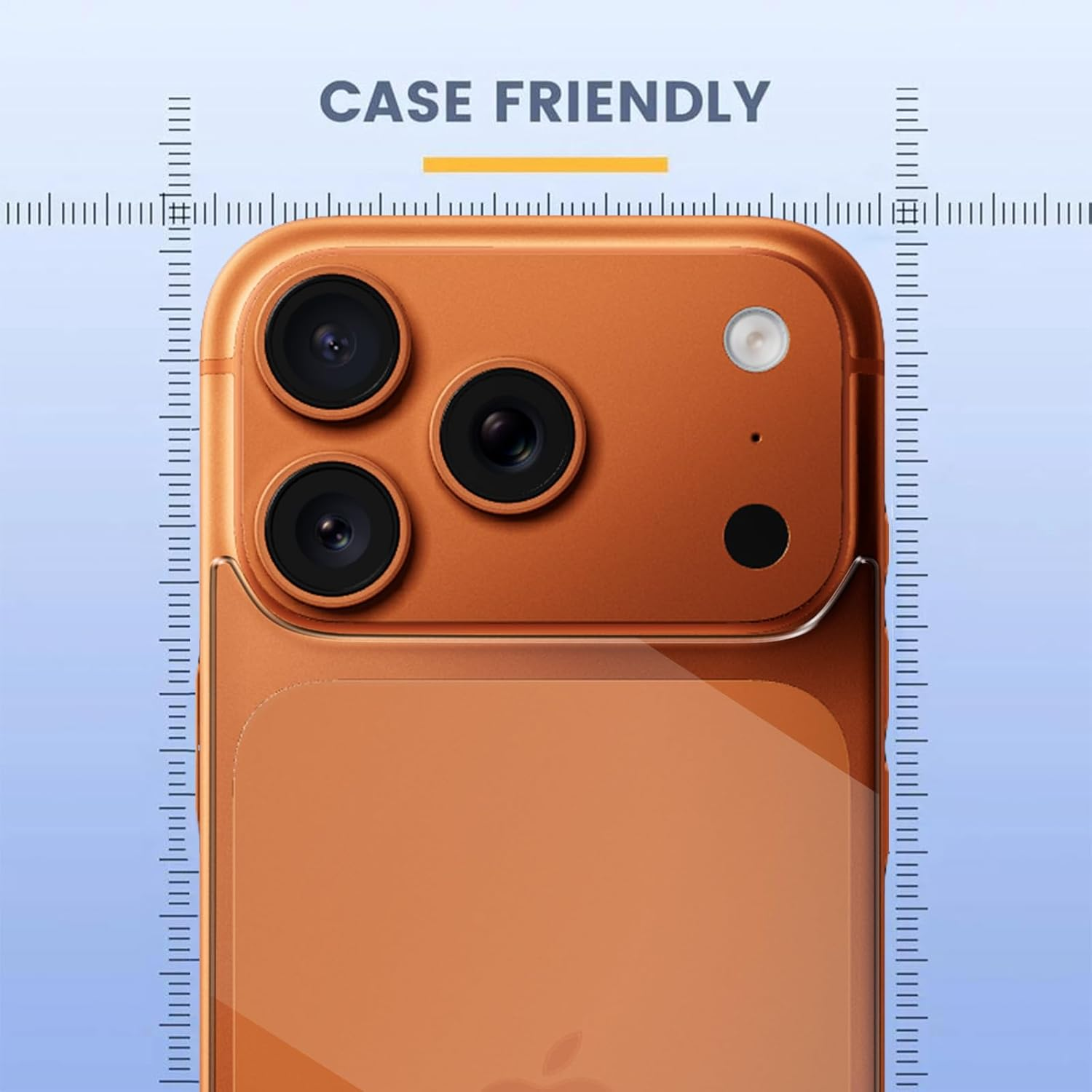 [2+2] Back Screen Protector + Camera Lens Protector for Iphone 17 Pro, Electro-Weideworld 9H Hardness High-Definition Bubble-Free&Scratch-Resistant Tempered Glass image number 2