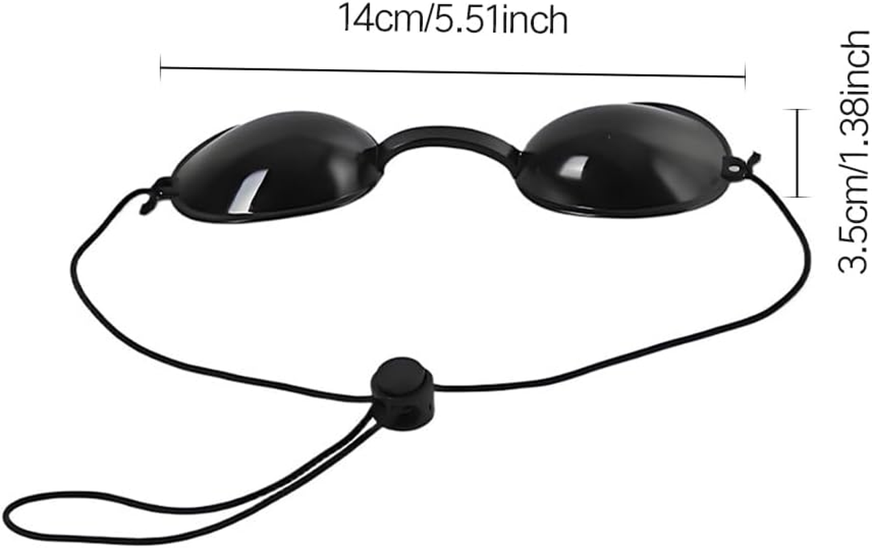 Glasses Goggles, Safety Tanning Goggles, Durable Eye Patch Light Protection Eyewear for UV Red Blue Light Eyepatch image number 6