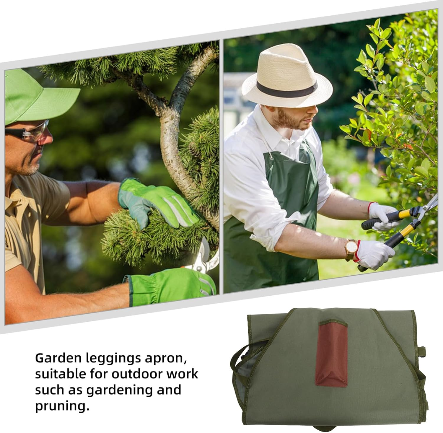 Stainproof Canvas Apron for Women Gardening Harvesting Apron Pockets Oxford Cloth Vegetable Picking image number 1