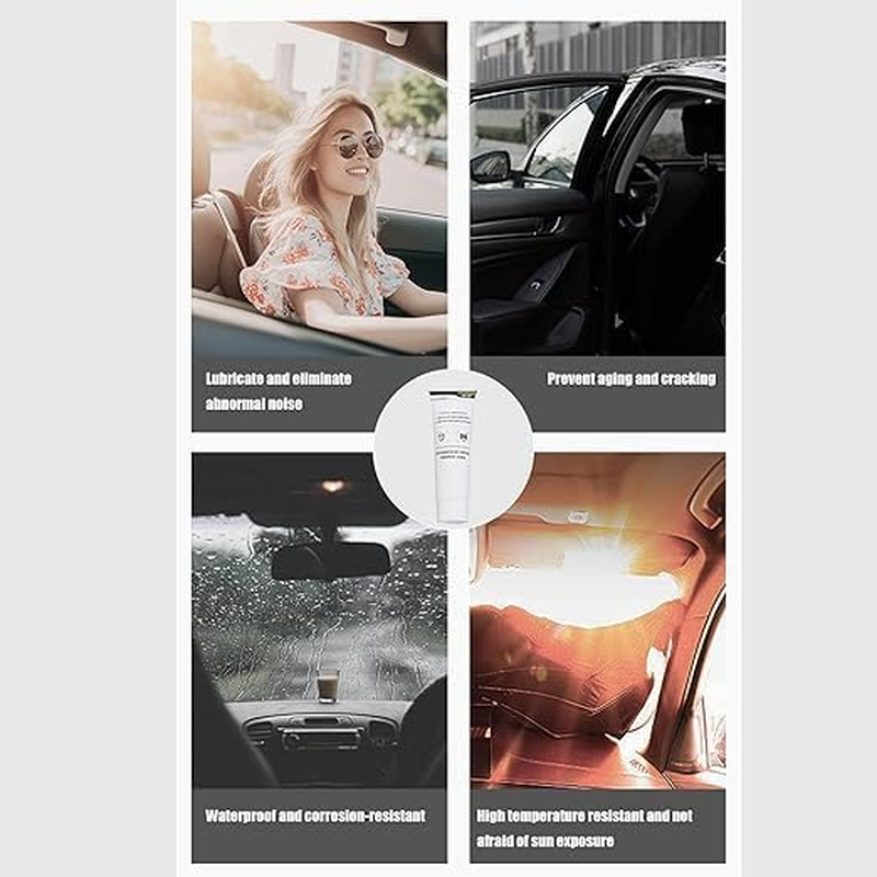 Automotive Grease,50Ml Multifunctional Rubber Strip Lubricant for Car Door and Sunroof, Efficient Lubrication Solution for Vehicle Seals image number 2