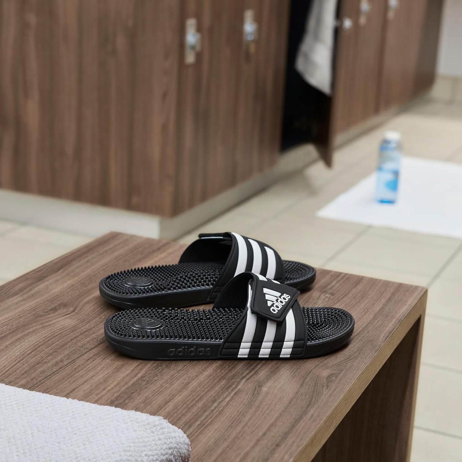 Adidas Sportswear Adissage Adult'S Slides, Core Black/Cloud White/Core Black, 11 US US Womens/ 10 US US Mens image number 3