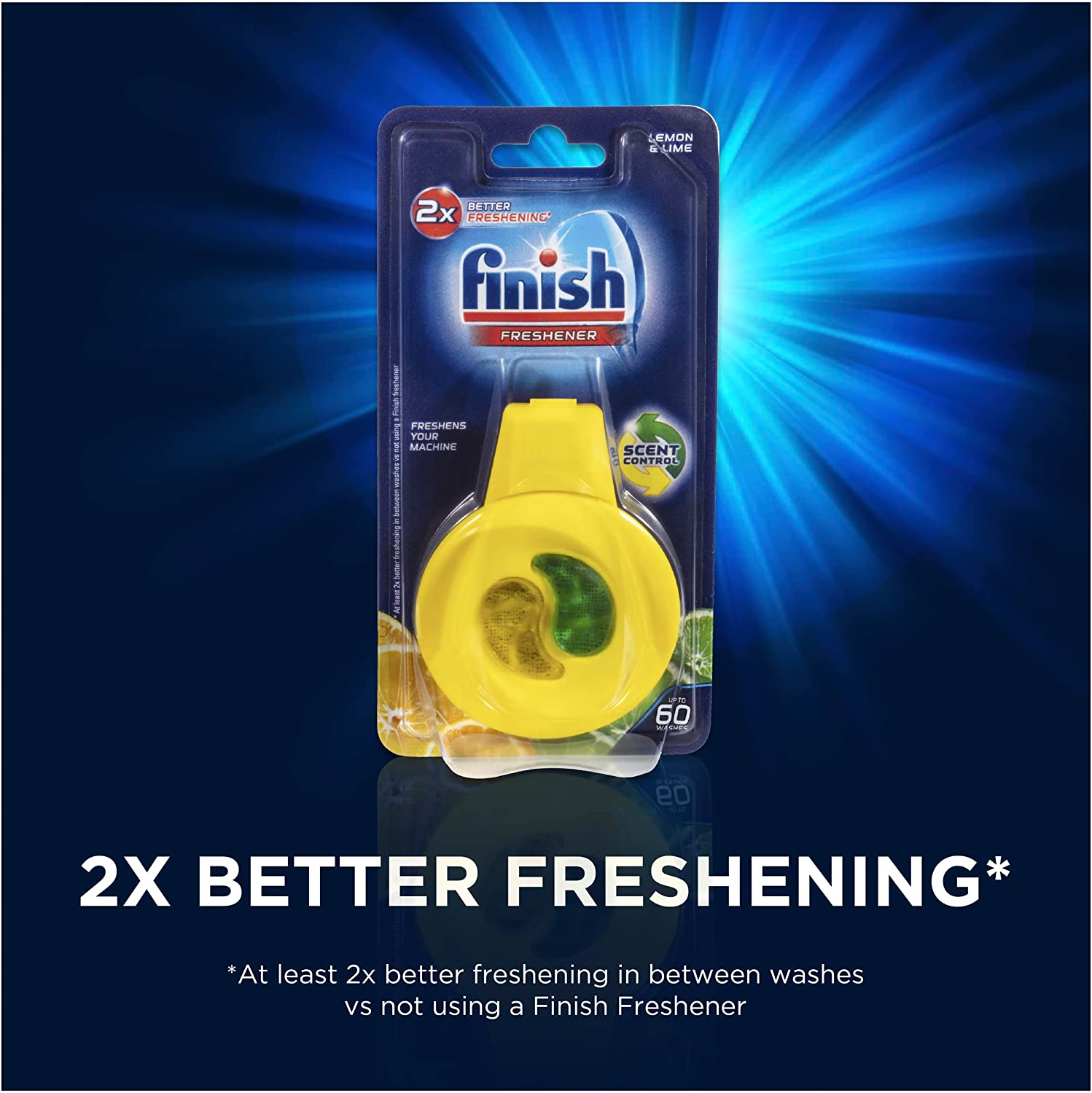 Finish Lemon and Lime Dishwasher Freshener 15 G (Pack of 9) image number 5