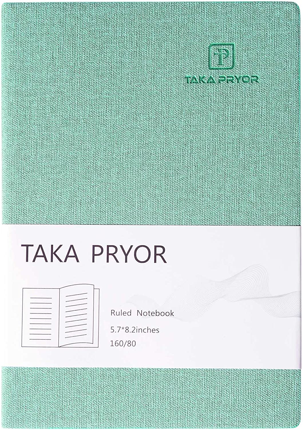 Lined Journal Notebook ，Men Women Use for Work，Writing Diary，Office，Travel or Business，120 GSM Thick Paper Journals，Medium 5.7 X 8.2 Inches(Ruled Blue)