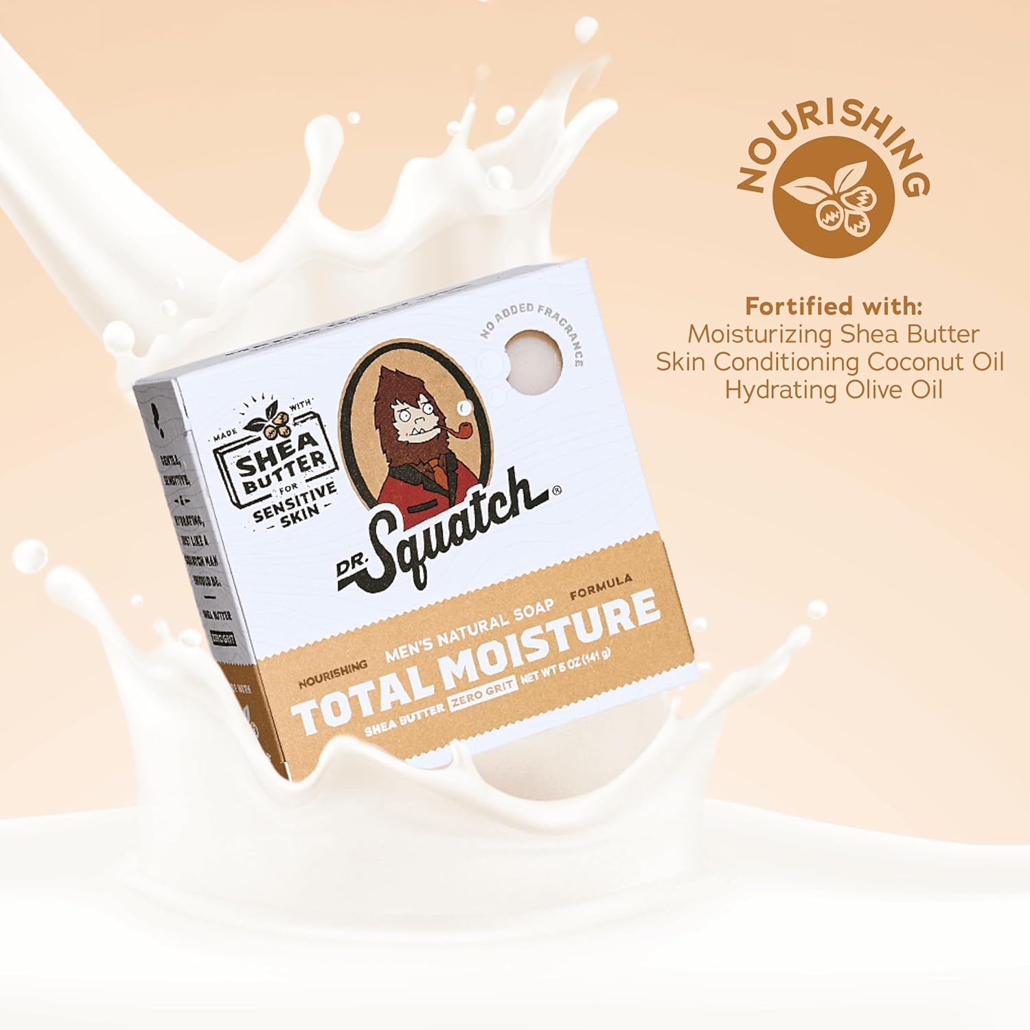 Dr. Squatch Men'S Natural Bar Soap Made from Natural Oils - 3 Pack - Cold Process Soap with No Harsh Chemicals - Moisturizing Unscented with Shea Butter &ndash; 5Oz, 3 Pack image number 6