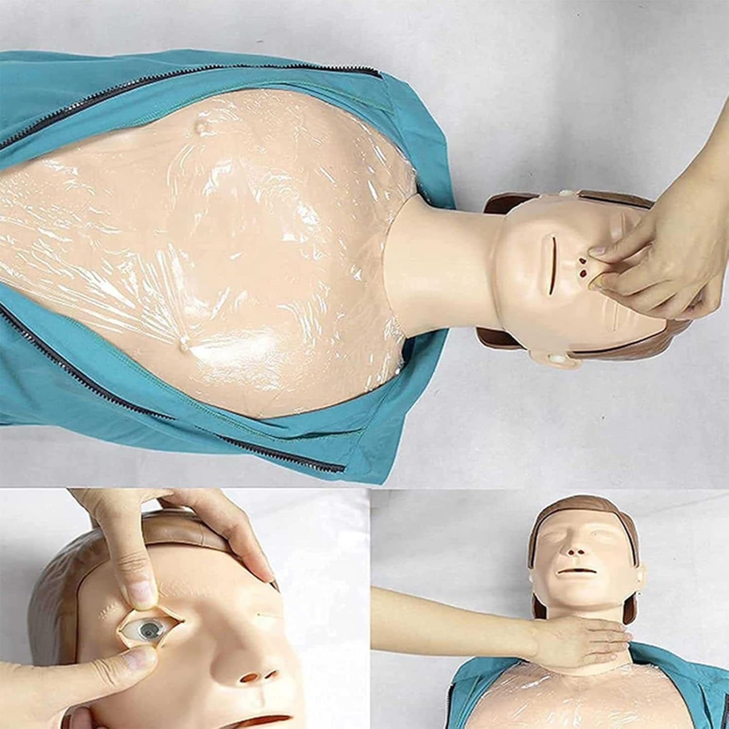 CPR Training Manikin Full Body, CPR First Aid Training Manikin First Aid Training Model Supplies Instructor Basic Starter Kit for Doctor Nursing Training Medical Teaching
