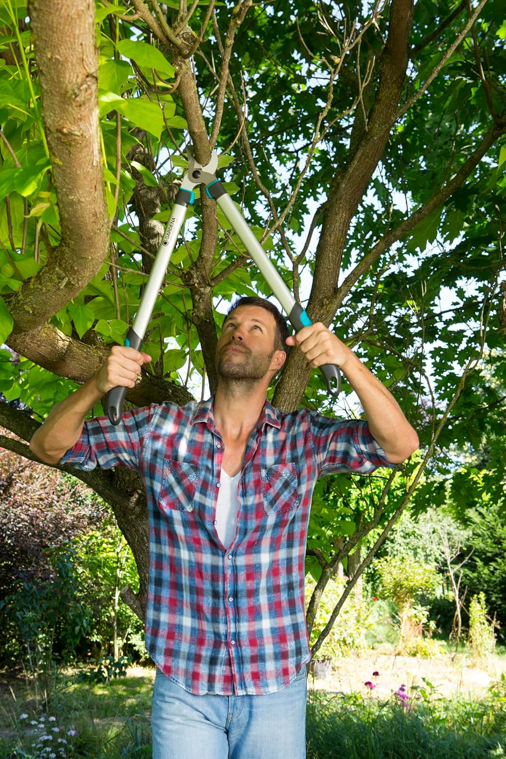 Gardena Bypass Pruning Lopper Easycut 680 B Turquoise/Silver/Black image number 4