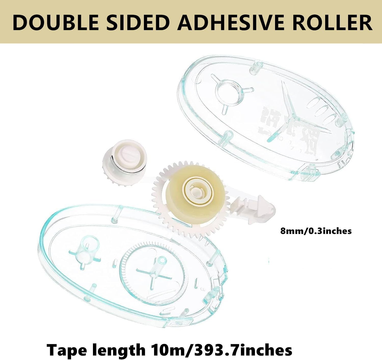 6 Pcs Scrapbook Tape, Double Sided Adhesive Tape for Scrapbooking Supplies, Craft, Photo, Album, Cards, Gift Wrapping (10M X 8Mm) image number 5