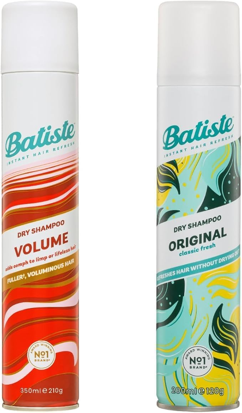 Batiste Volumising plus Pack - 2X Volume Dry Shampoo 350Ml & 1X Original Dry Shampoo 200Ml, Instantly Refreshes Oily Hair, Adds Lift & Texture, No Residue, Suitable for Straight, Curly & Wavy Locks image number 6