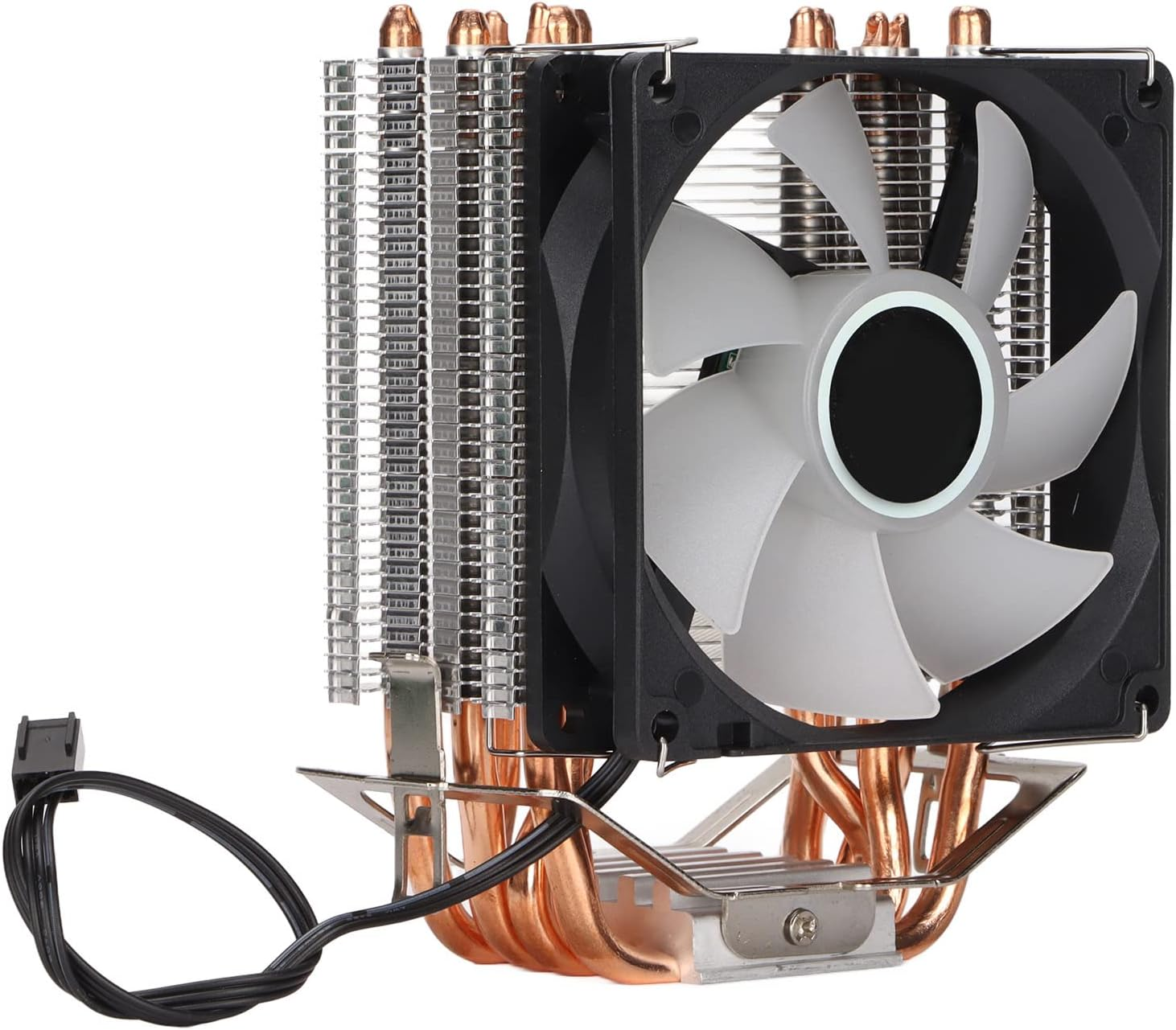Bewinner RGB CPU Air Cooler with Lighting Effect - Silent Design, Universal Compatibility, 90X90X25Mm Computer Cooling Fan (Single Pack) image number 1