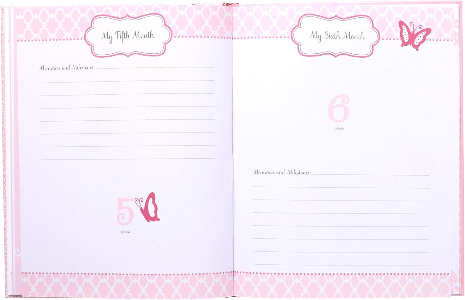 C.R. Gibson First 5 Years Memory Book, Record Memories and Milestones on 64 Beautifully Illustrated Pages - Bella image number 3