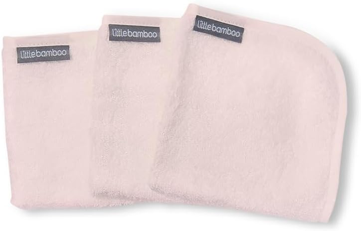 Little Bamboo Towelling Baby Washer Face Cloth, Natural (Pack of 3) - Natural image number 5
