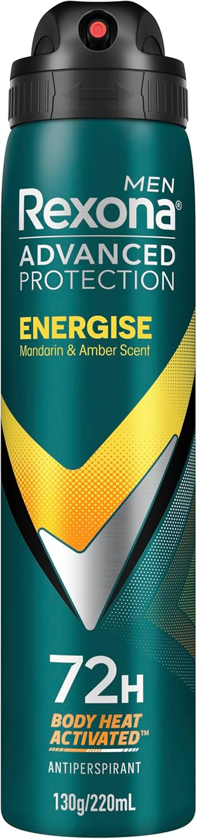 Rexona Men'S Energise Advanced Workout Antiperspirant Aerosol 200 Ml image number 3