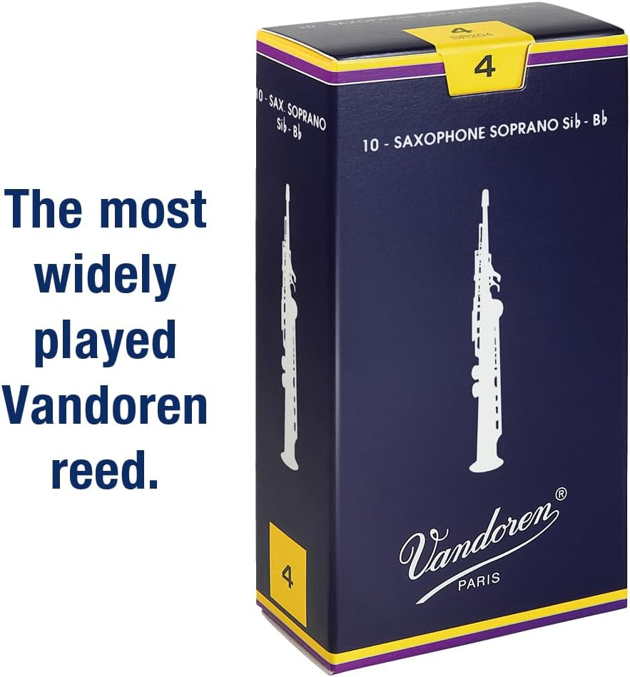 Vandoren Soprano Saxophone Traditional Reeds Box of 10, Strength 4.0 image number 1