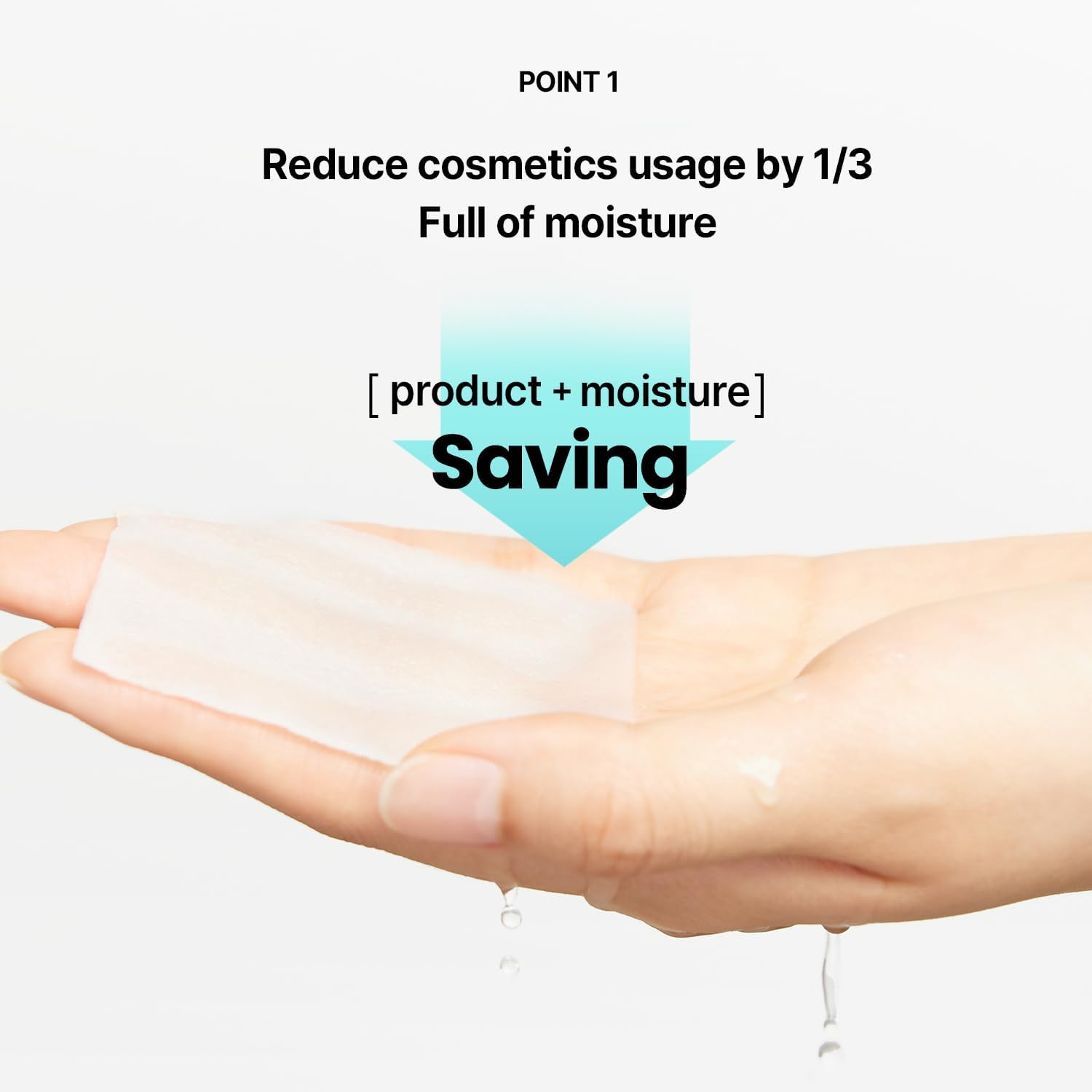 ILSO 1/3 Saving Cotton Pad, Thin Layer Perfect for DIY Toner Pad and Mask, 40 Sheets, Korean Skincare (50 X 70Mm) image number 2