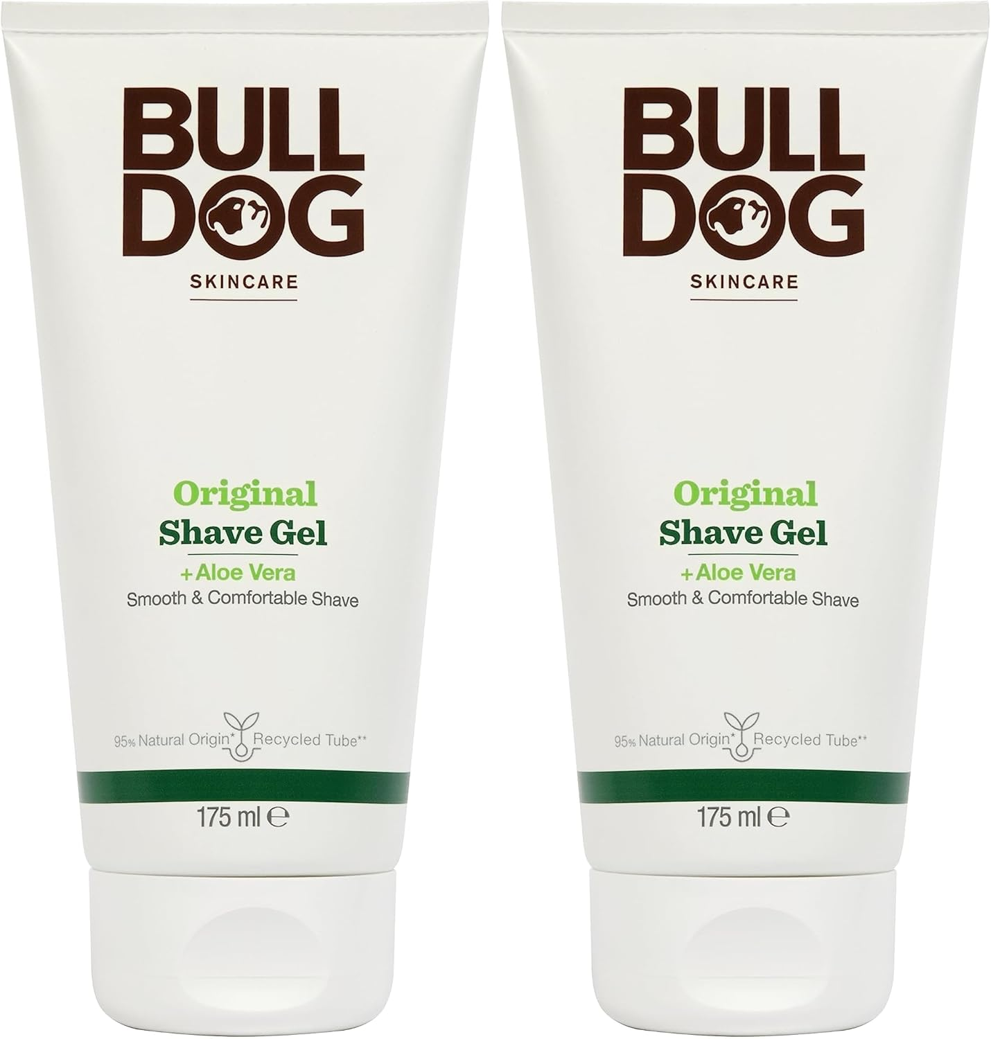 Bulldog Skincare for Men - Original Shave Gel, Cooling Shave Gel, Clear, with Aloe, Camelina and Green Tea, 175Ml (Pack of 2) image number 2
