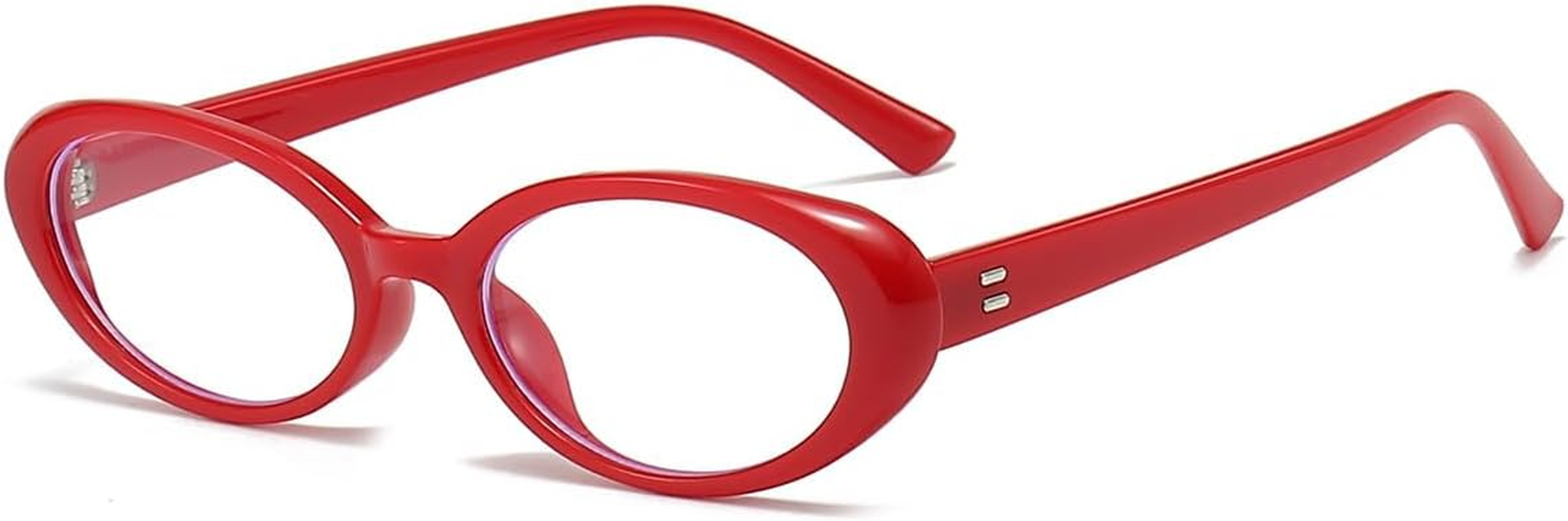 NIDOVIX Oval Frame Clear Lens Glasses for Women Men Classic Vintage Retro Oval Non  Eyeglasses