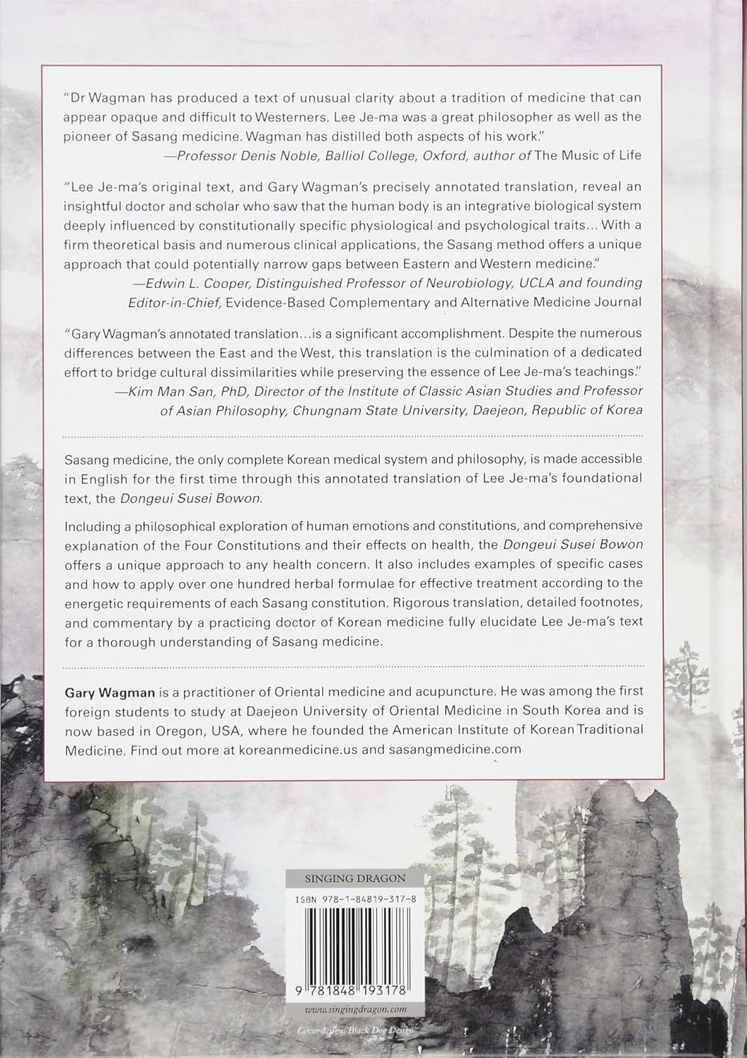 The Essential Teachings of Sasang Medicine: an Annotated Translation of Lee Je-Ma'S Dongeui Susei Bowon