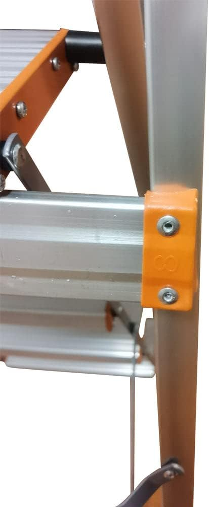 3 Step Aluminium Multi-Purpose Folding Ladder Light Weight Non Slip Platform image number 5