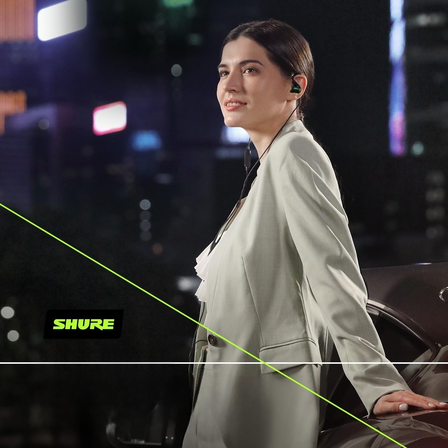 Shure SE846 Wired Sound Isolating Earphones Gen 2, Secure In-Ear Earbuds, High-End Professional Sound, Hi-Def Four Drivers, Upgraded Sound Filters, Durable Quality, Customizable Frequency - Clear - Jade image number 6