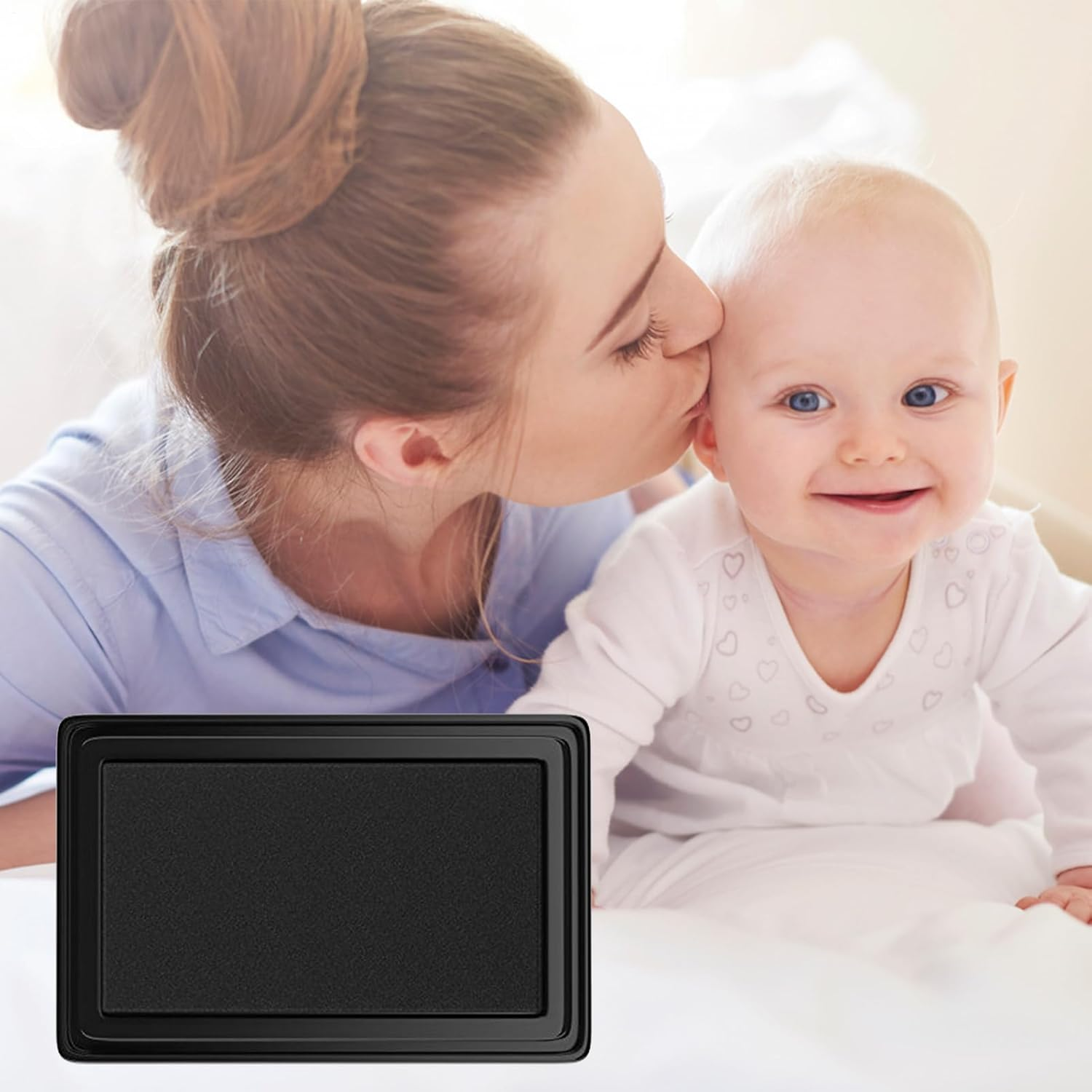 Baby Footprint Ink Pad, Footprint Ink for Baby | Inkless Hand Printing Ink Pad | Safe Beautiful Touch Hand Printing Tool for Baby image number 4