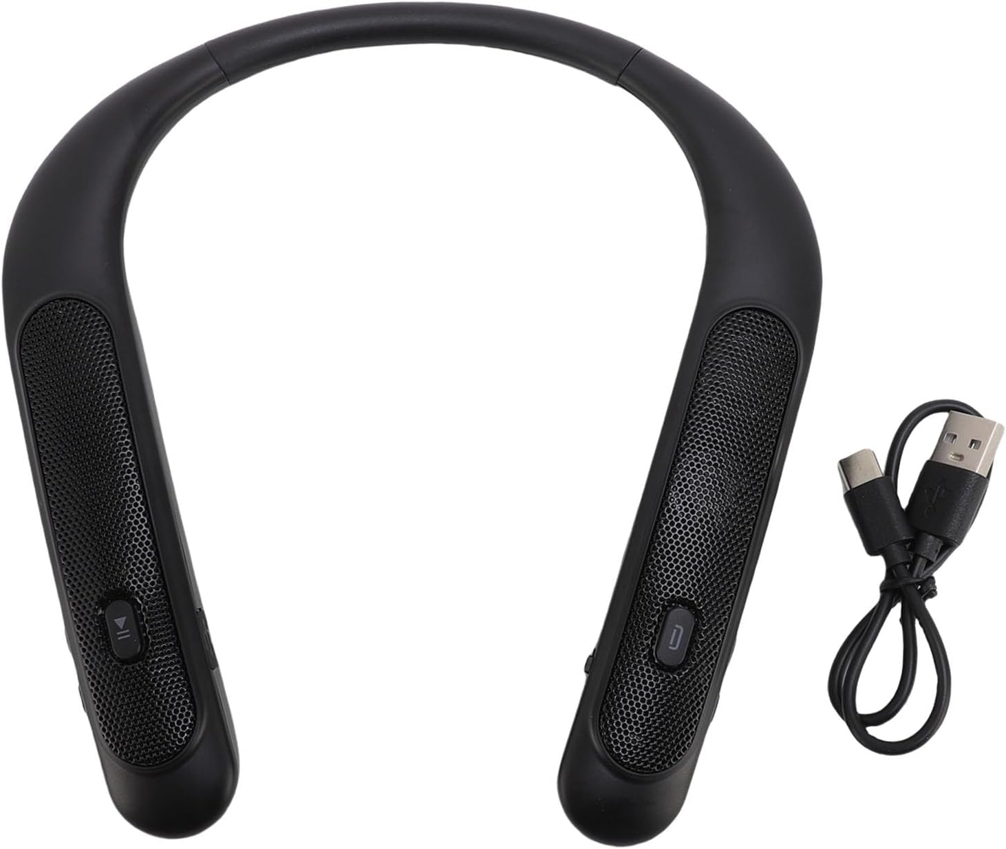 Generic Wireless Neckband Speaker, 3D Stereo Sound Bluetooth Speaker Built in Mic, 12H Playtime Low Latency Portable Wearable Speaker for Home Theater Audio, Gaming, Office, Sports image number 3