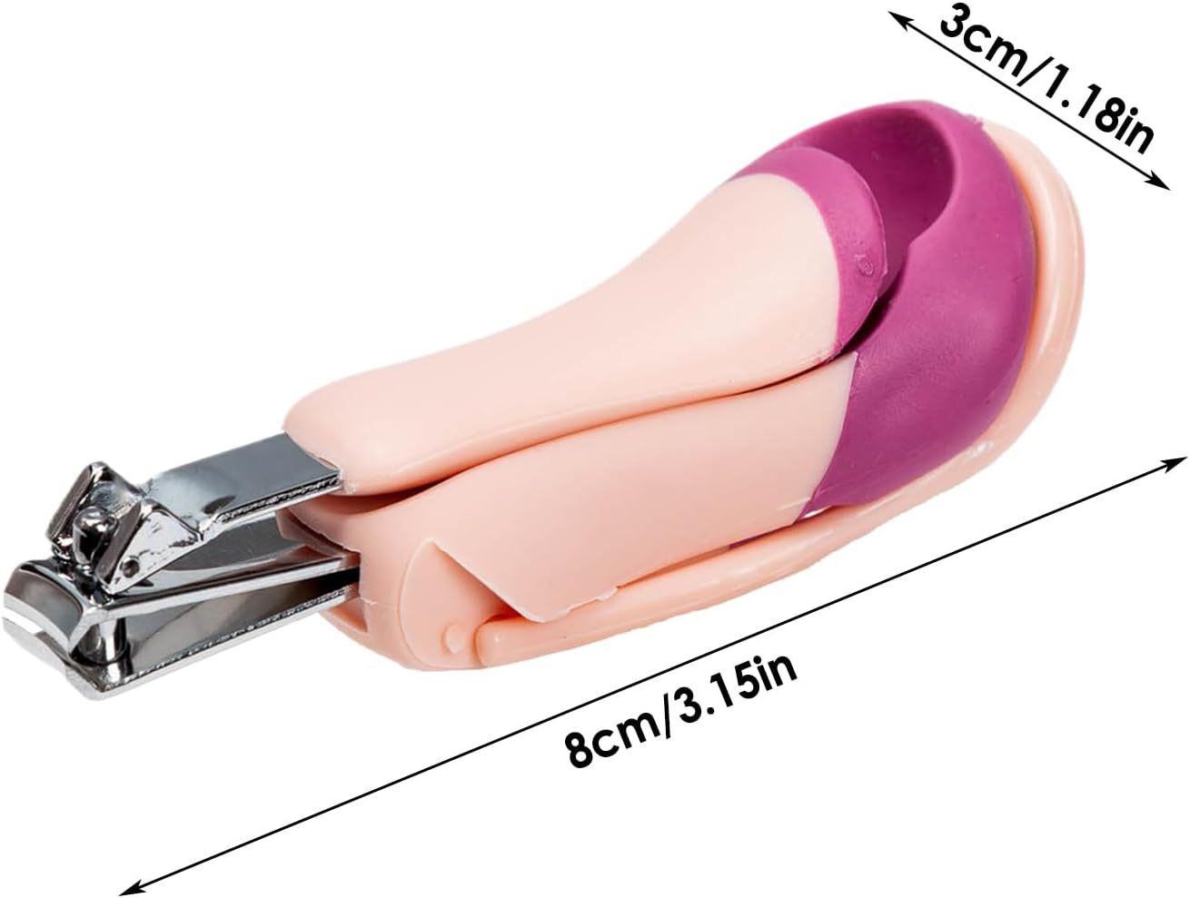 Nail Cutter with Magnifier | Baby Nail Trimmer Fingernail Clippers,Stainless Steel Precise Fingernail Toenail Cutter Tool for Family Friends Boys Girls Children - Green image number 3