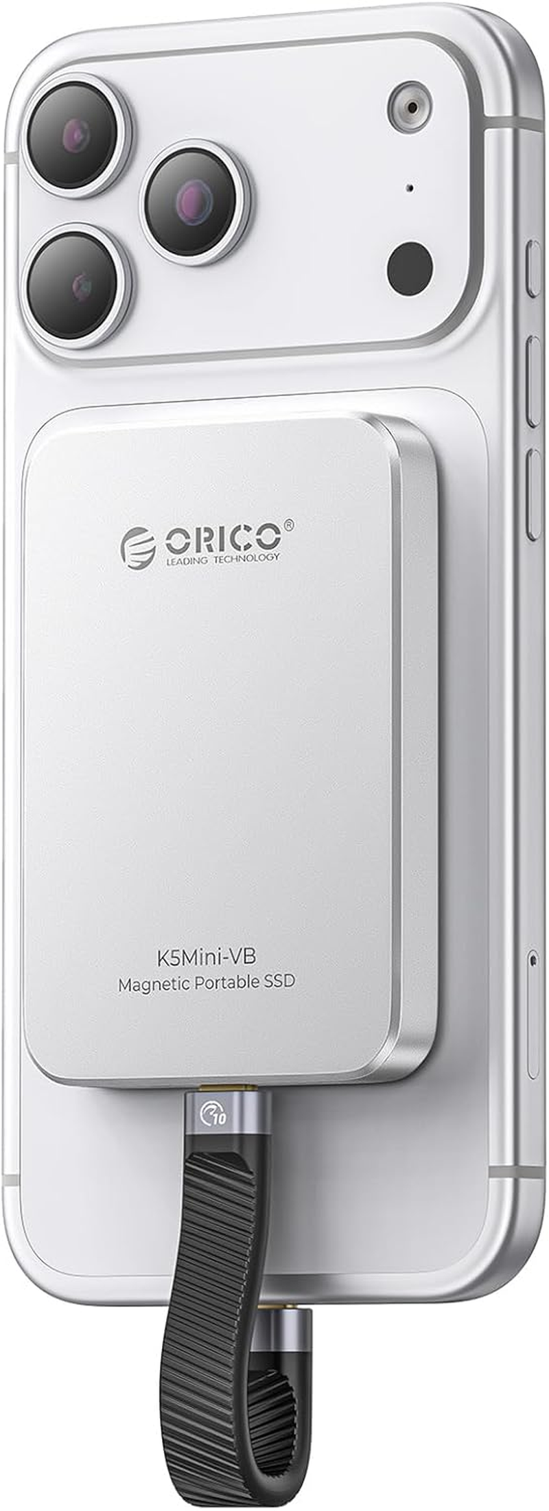 ORICO 512GB External SSD up to 460Mb/S Portable Solid State Drive,Silver-K5Mini image number 2