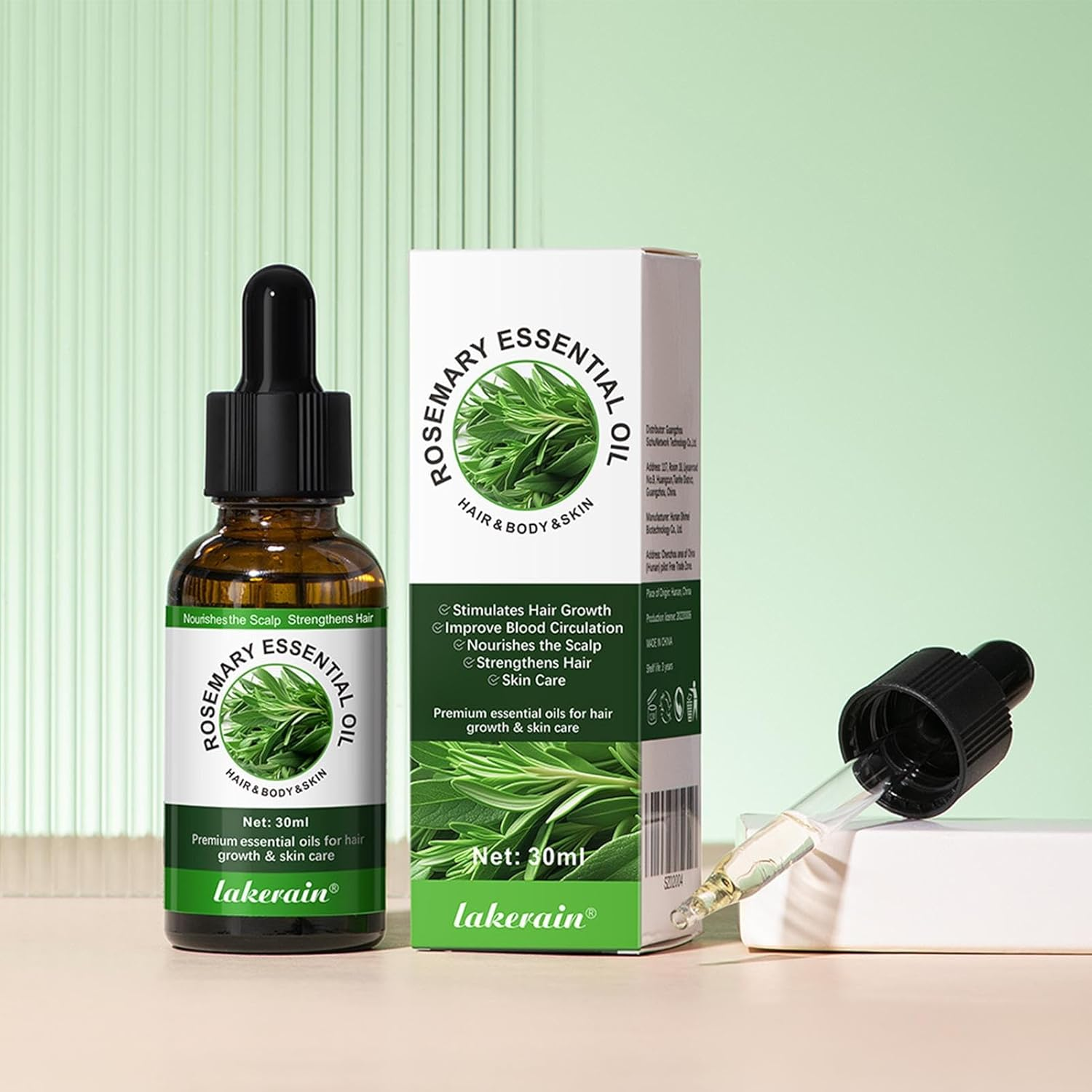 Comoda Hair Rosemary Oil | 30Ml Pure Rosemary Oil for Hair Growth | Rosemary Hair Oil Prevents Hair Loss, Repairs Split Ends and Dry Scalp