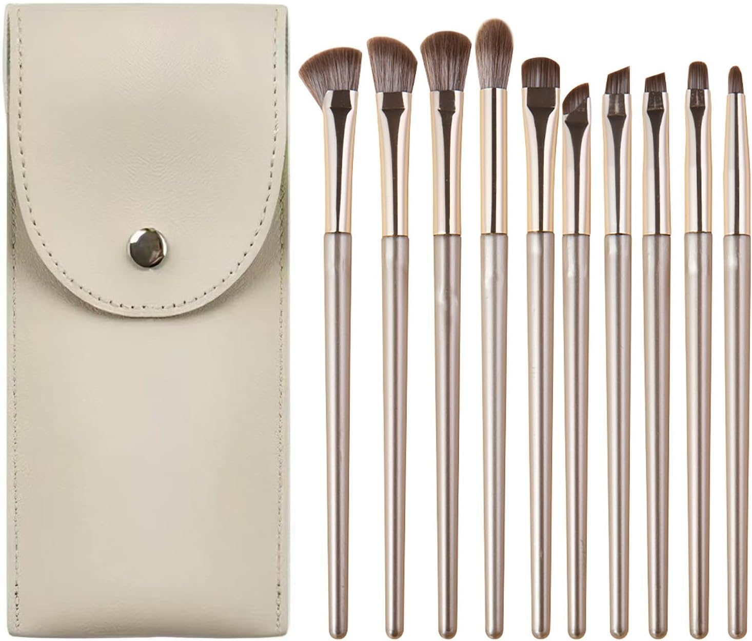 Icovalescent 10 Piece Brush Set Makeup, Eyeshadow Make-Up Brush Set, Powder Foundation Eyeshadow Concealer Eyeshadow Makeup Brush with Makeup Bag image number 1