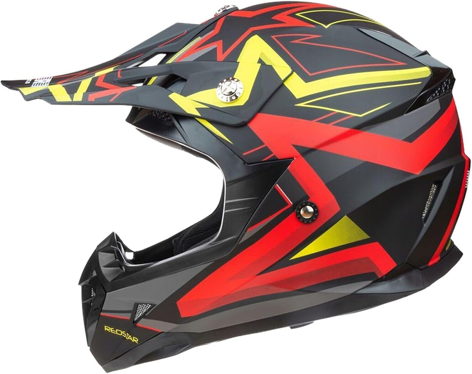 Red Graffiti MX off Road Motocross Motorcycle Adult Helmet ECE22.05 Australia Approved Standard - X-Large image number 2