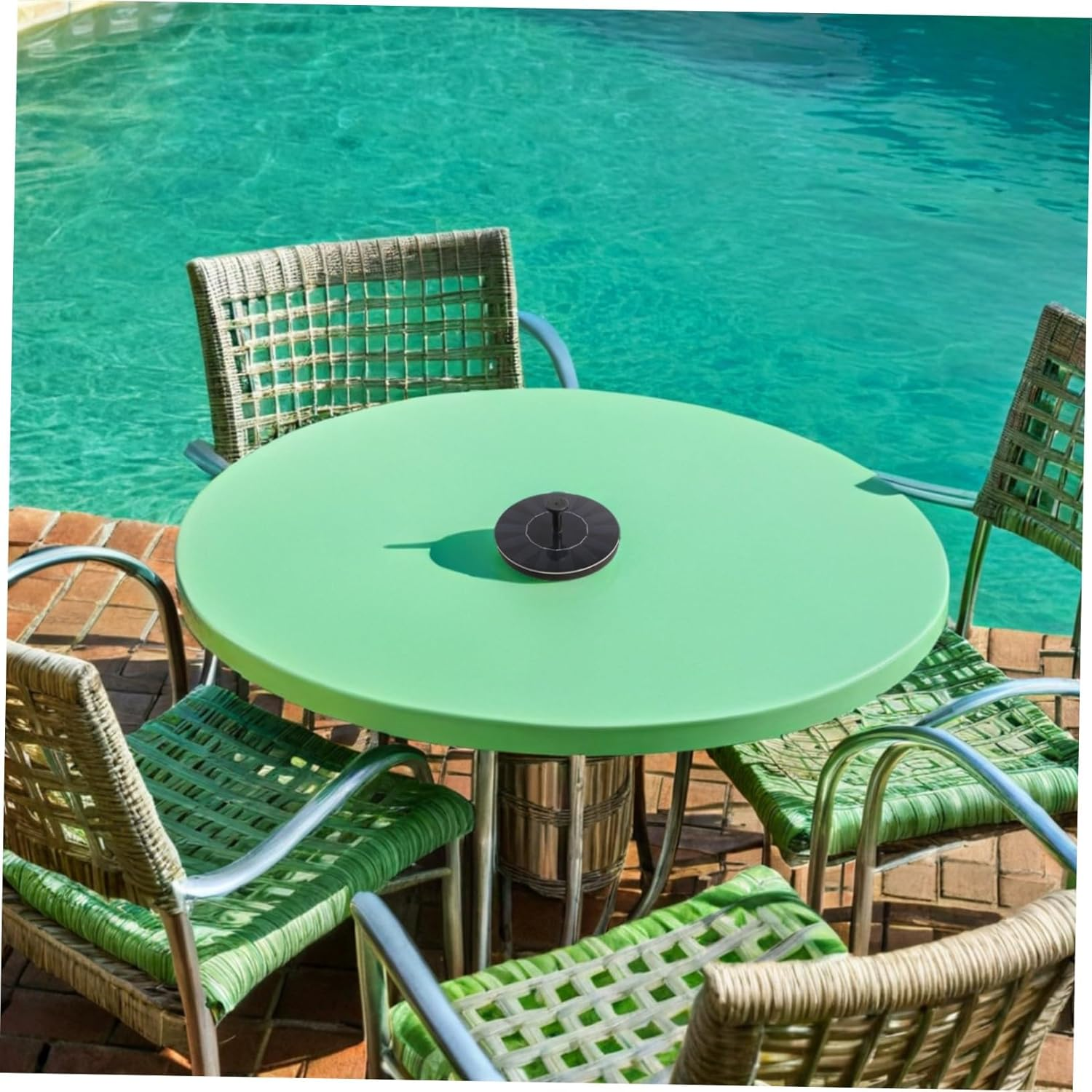 Balacoo Solar Fountain Outdoor Water Fountain Solar Powered Outdoor Abs Black image number 3