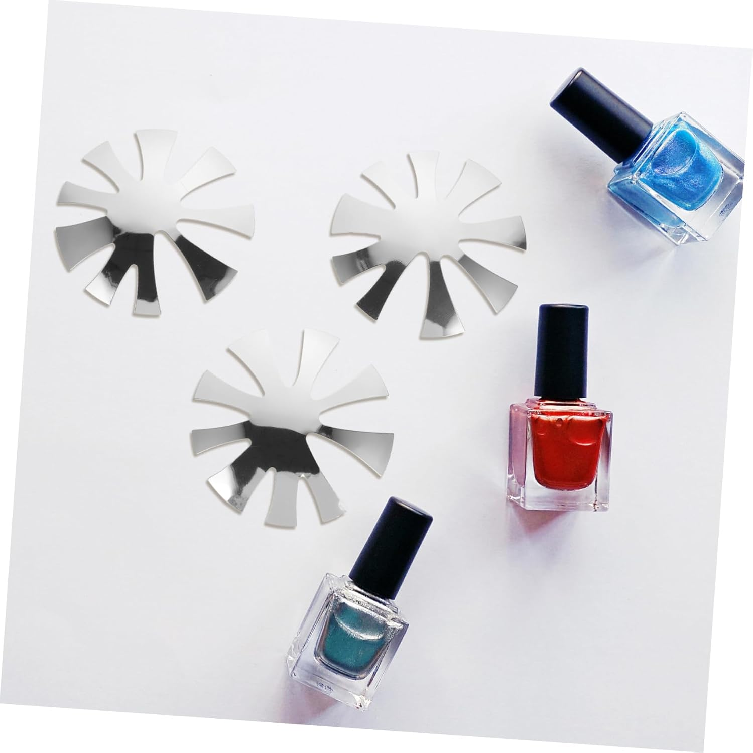 MERRYHAPY 3Pcs Stainless Nail Cutter French Manicure Steel Plate Manicure Professional Nail Trimmer Module