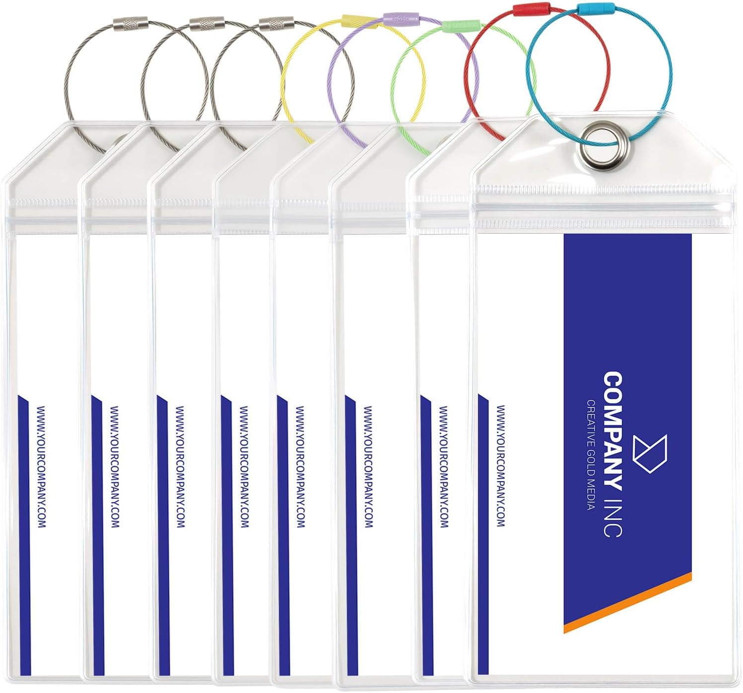 8 Pcs Cruise Luggage Tags Holders, Luggage Tags Ship Route Essentials Waterpoof, Durable Tag Protectors, Fit Travel Accessories Compatible with Most Cruise Lines image number 3