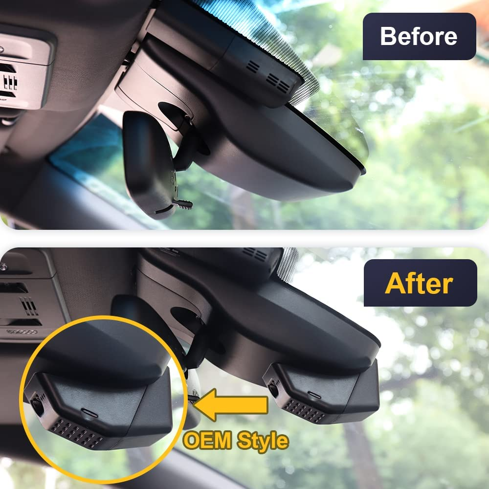 Fitcamx 4K Dash Cam Suitable for Toyota Corolla LE L XLE XSE SE 2020 2021 2022 Hybrid & Hatchback 2019-2022 (E210/Gen12), Integrated OEM Style, 2160P UHD Video Wifi, G-Sensor, Plug & Play, 64GB Card image number 2