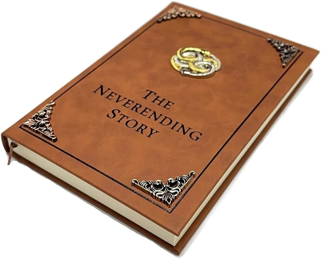 The Neverending Story Book Auryn Bastian Atreyu Replica Novel Brown