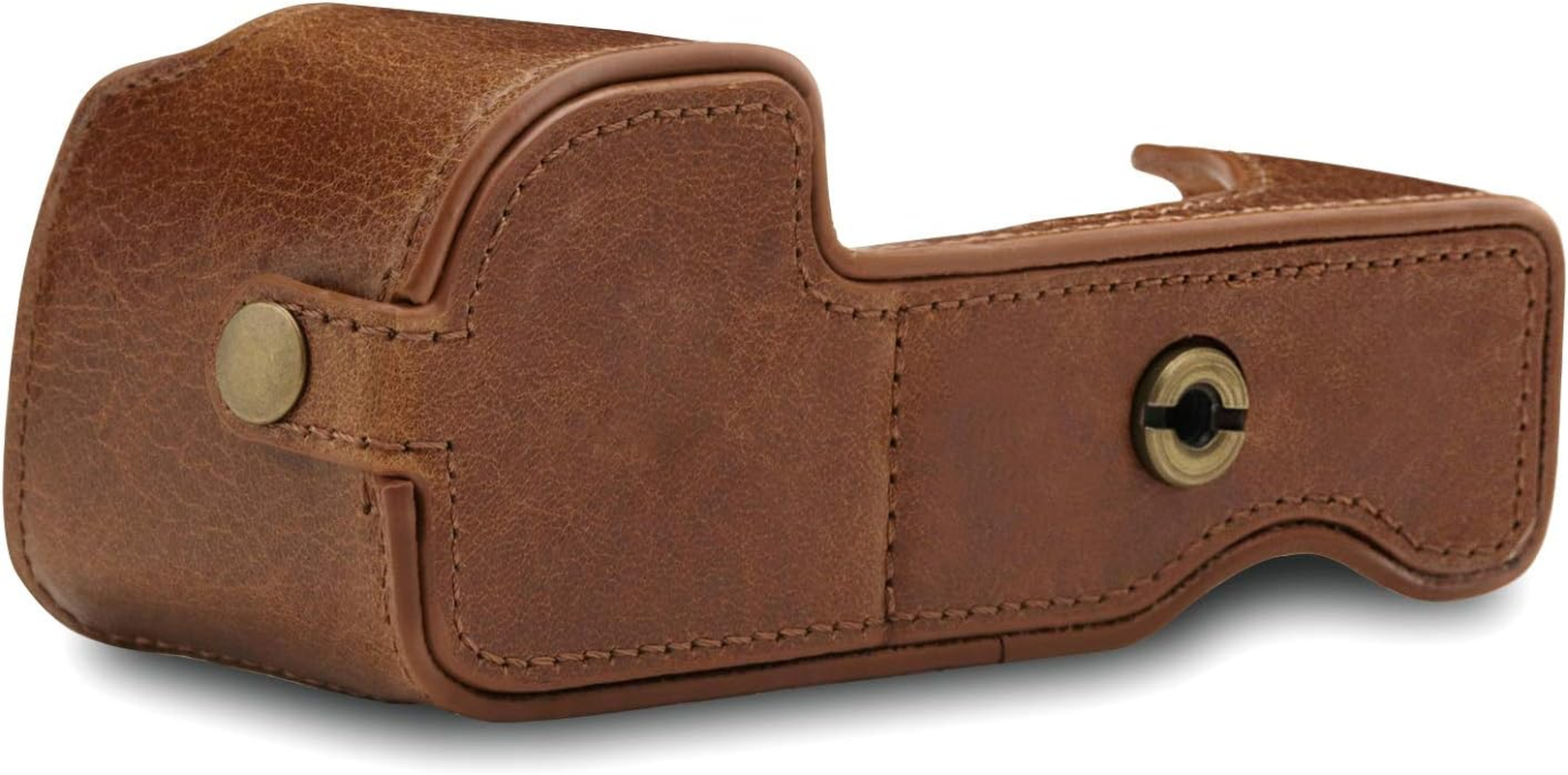 Megagear Ever Ready Genuine Leather Camera Half Case Compatible with Sony Alpha A6100, A6400 image number 3