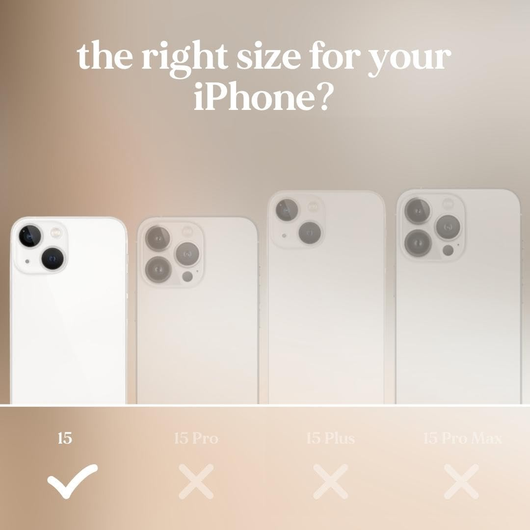 Woodcessories - Change Case, Sustainable Mobile Phone Chain Removable Compatible with Iphone 15 Case with Strap Beige Blue - Biodegradable