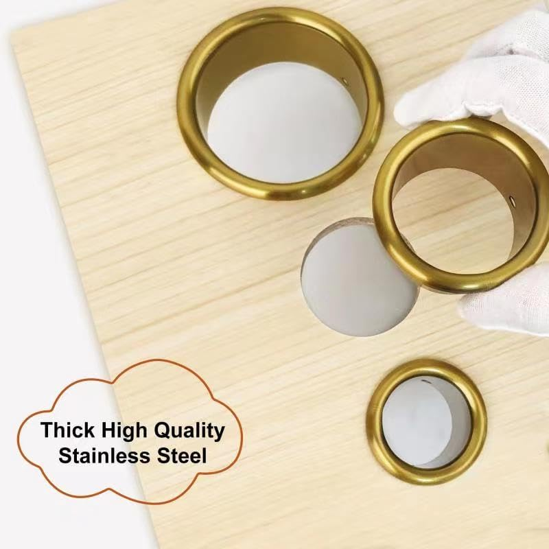 QUEESALN Salon Hair Styling Station Dryer Curling Iron Appliance Hot Iron Tools Tube and Comb Accessories Holder Tube Package Salon Station Organizer Holder Iron Tube (Golden) image number 3