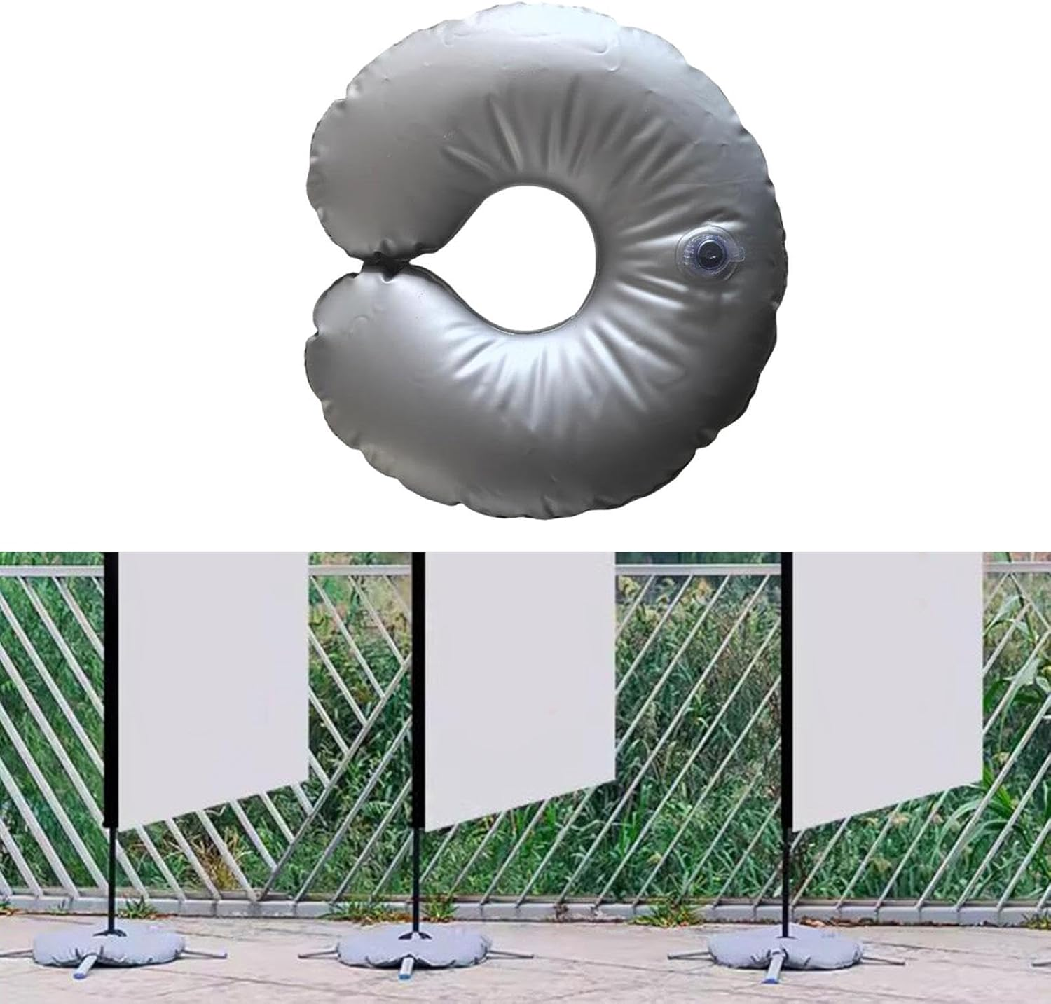 Zxpjkyu Water-Filled Base Weight for Feather Flag Pole Stand image number 2