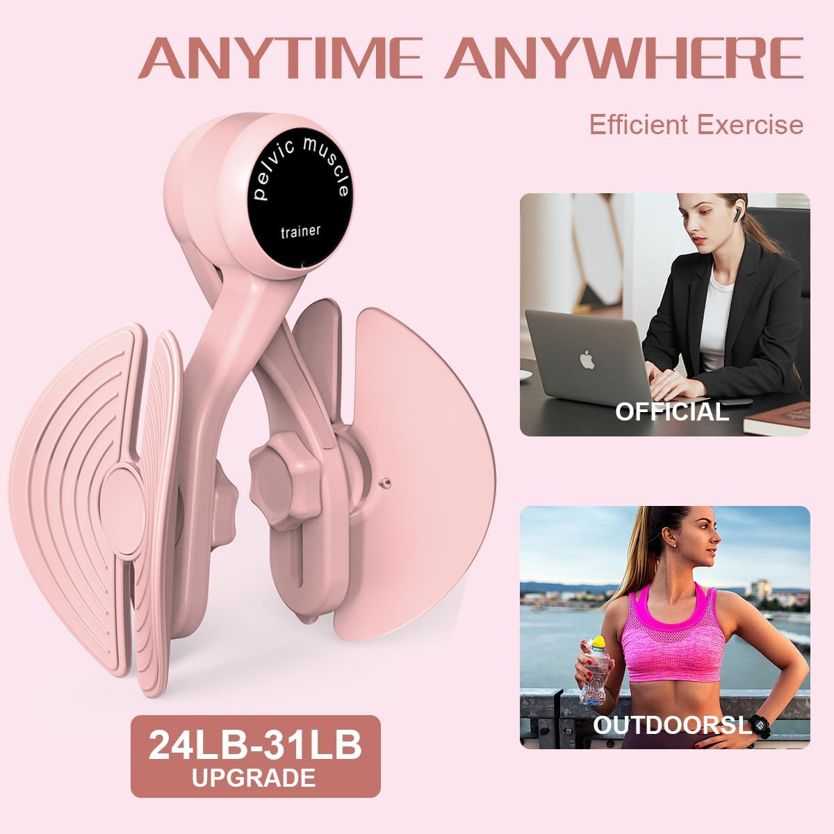 Thigh Master Thigh Exerciser, Kegel Exerciser for Pelvic Floor Muscle, Inner Thigh Exerciser for Butt, Arm, Leg Workout, 4 Levels Adjustable Resistance (Without Counter image number 2