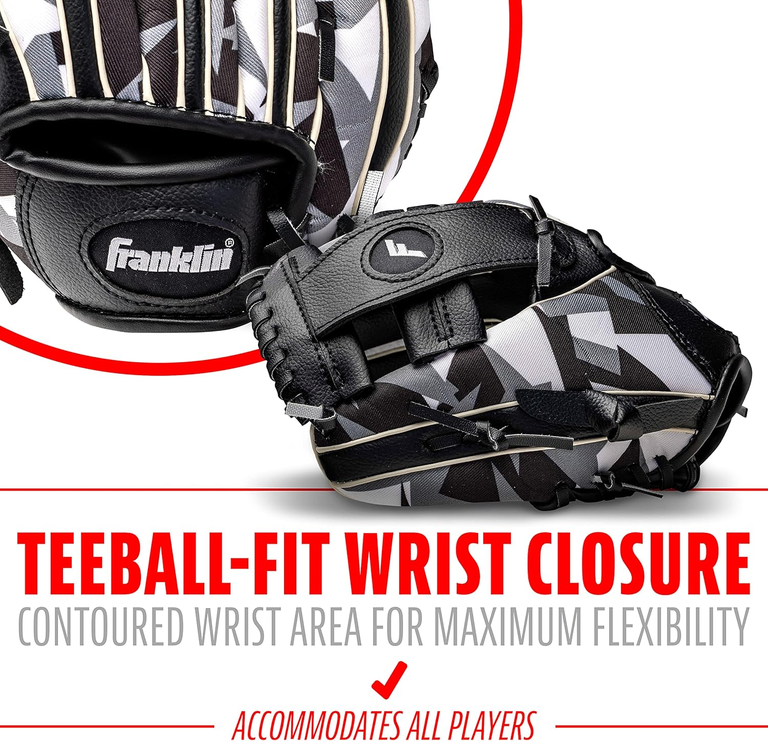 Franklin Sports RTP Digitek Teeball Performance Gloves, 9.5" image number 6