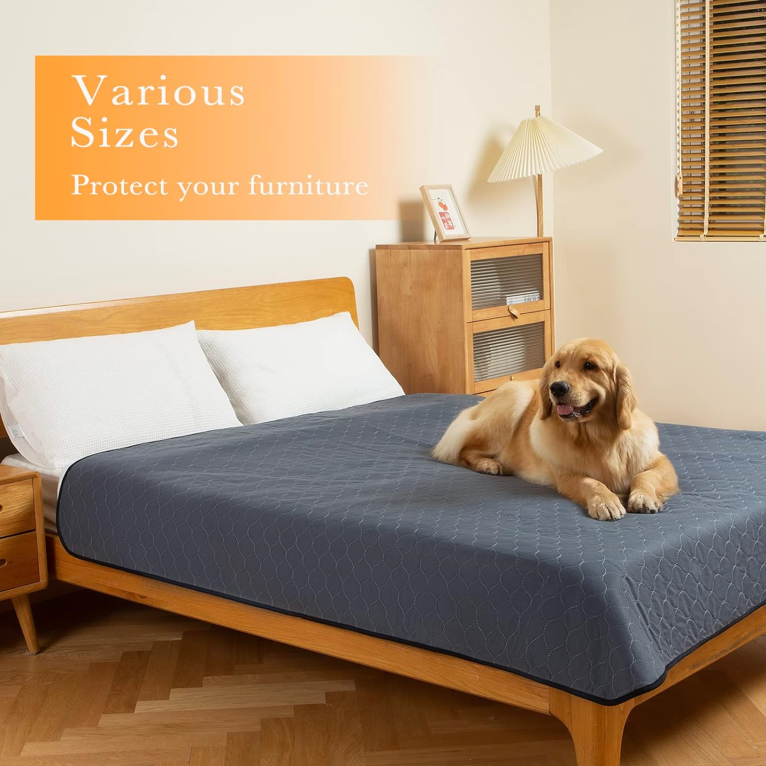 Washable Pee Pads for Dogs 2 Pack, 183X183Cm, Reusable Puppy Pads, Dog Training Pads with Quick Dry, Anti-Slip Dog Cat Pee Pads, Whelping Pads, Potty Pad. image number 5