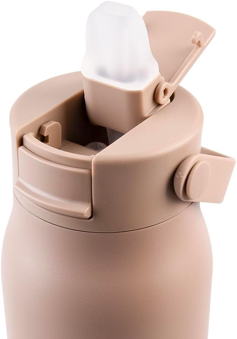 Oasis Ceramic Lined Stainless Steel Double Wall Insulated 'Sorrento' Sipper Bottle 900Ml - Latte image number 6