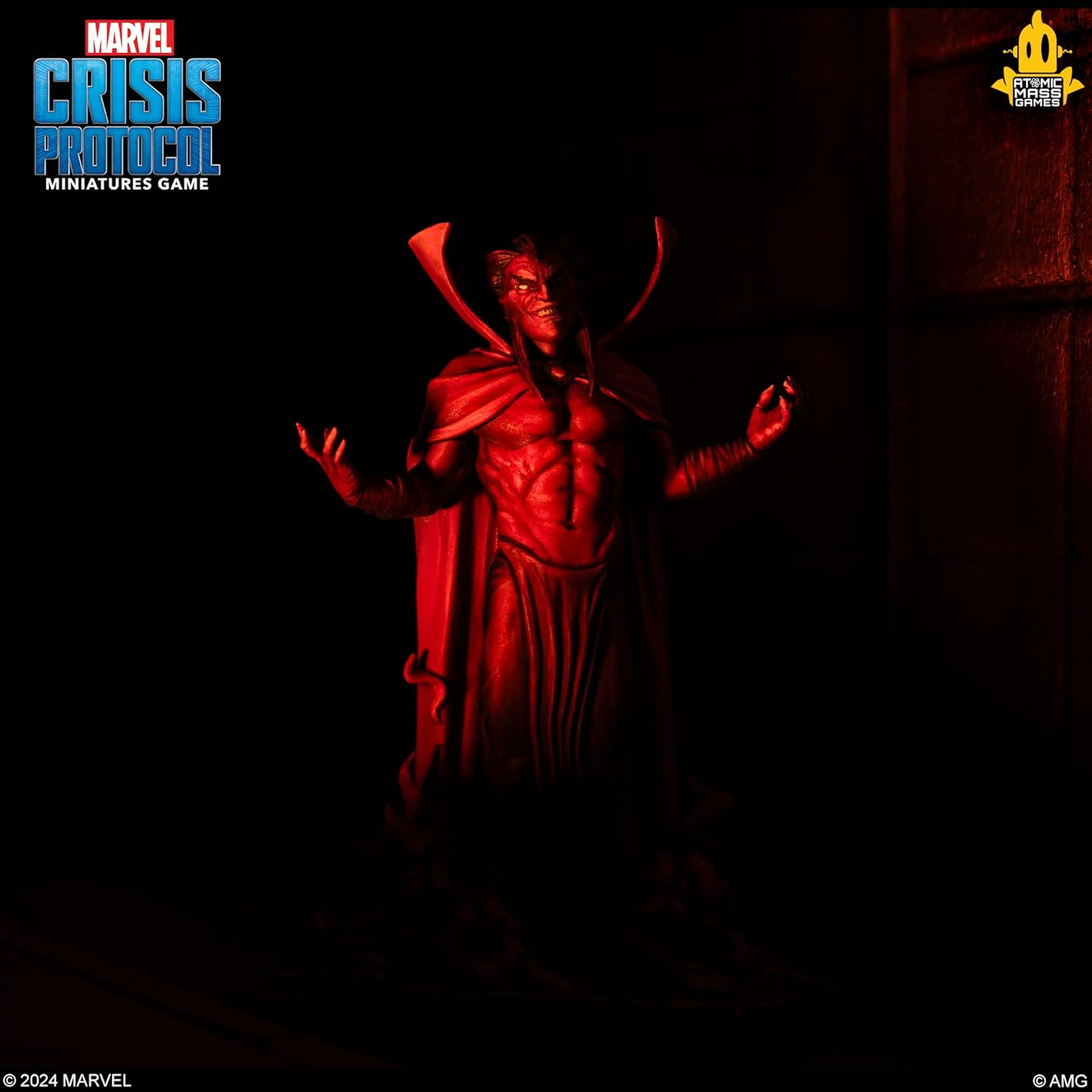 Asmodee North America Embargoed Marvel Mephisto Miniatures Crisis Protocol Game image number 2